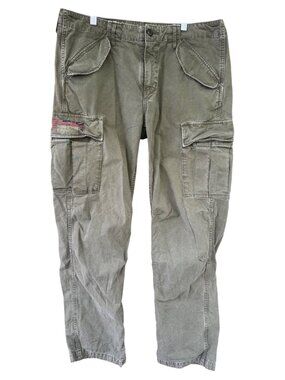 Vtg Ralph Lauren Denim & Supply Cargo Pants Mens 33X32 British Military EUC